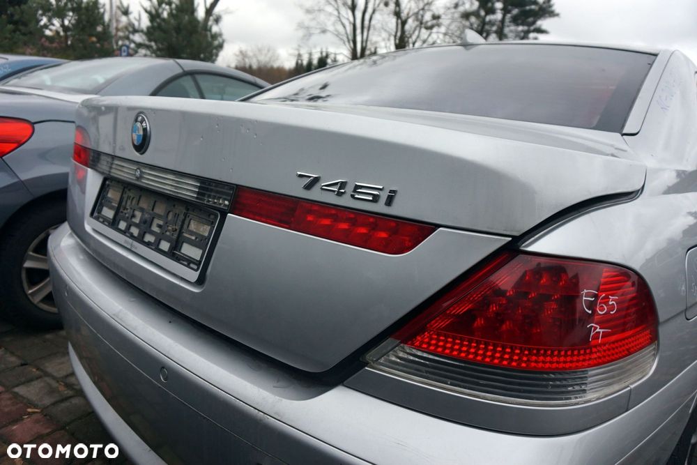 KLAPA BAGAŻNIKA TYLNA 7 IV E65 354  SREBRNY TITANSILBER BMW 2001-2005 - 4