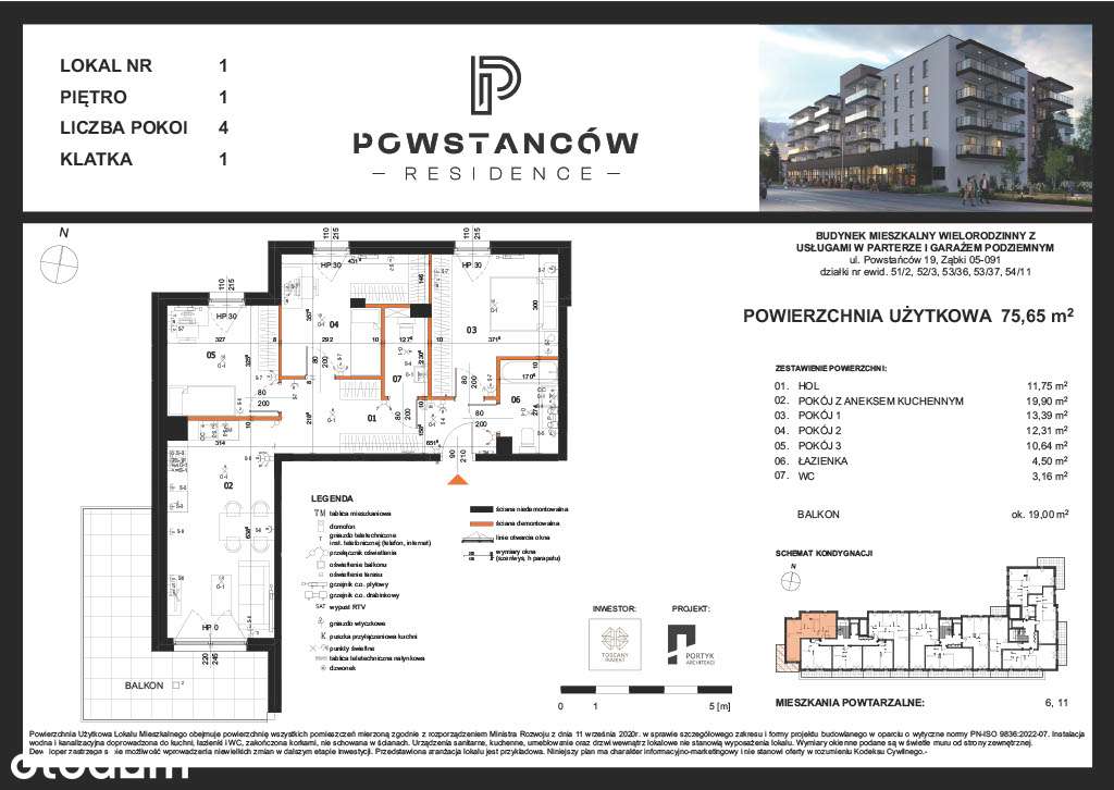 Mieszkanie w nowej inwestycji - centrum Ząbek - M01