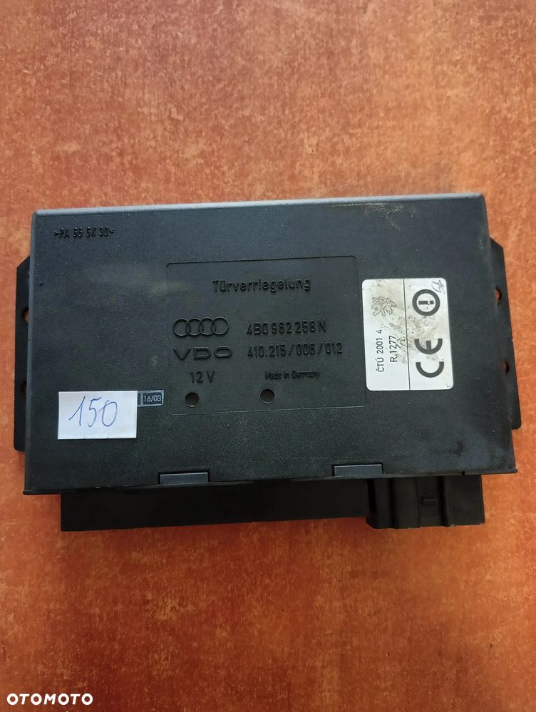 MODUŁ STEROWNIK KOMFORTU 4B0962258N AUDI A6 C5 - 1