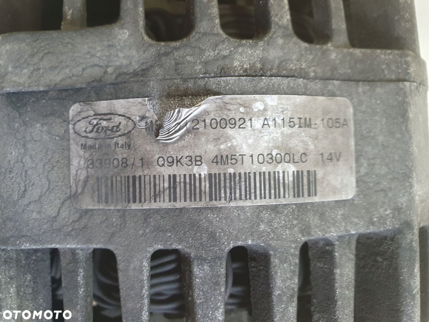 Ford Focus MK2 II 1.8 TDCI ALTERNATOR MS1012100921 4M5T-10300-LC - 2