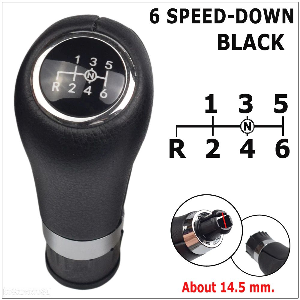 Moca manete alavanca velocidades Mercedes Classe B W245 e W246   6V  NOVA - 1