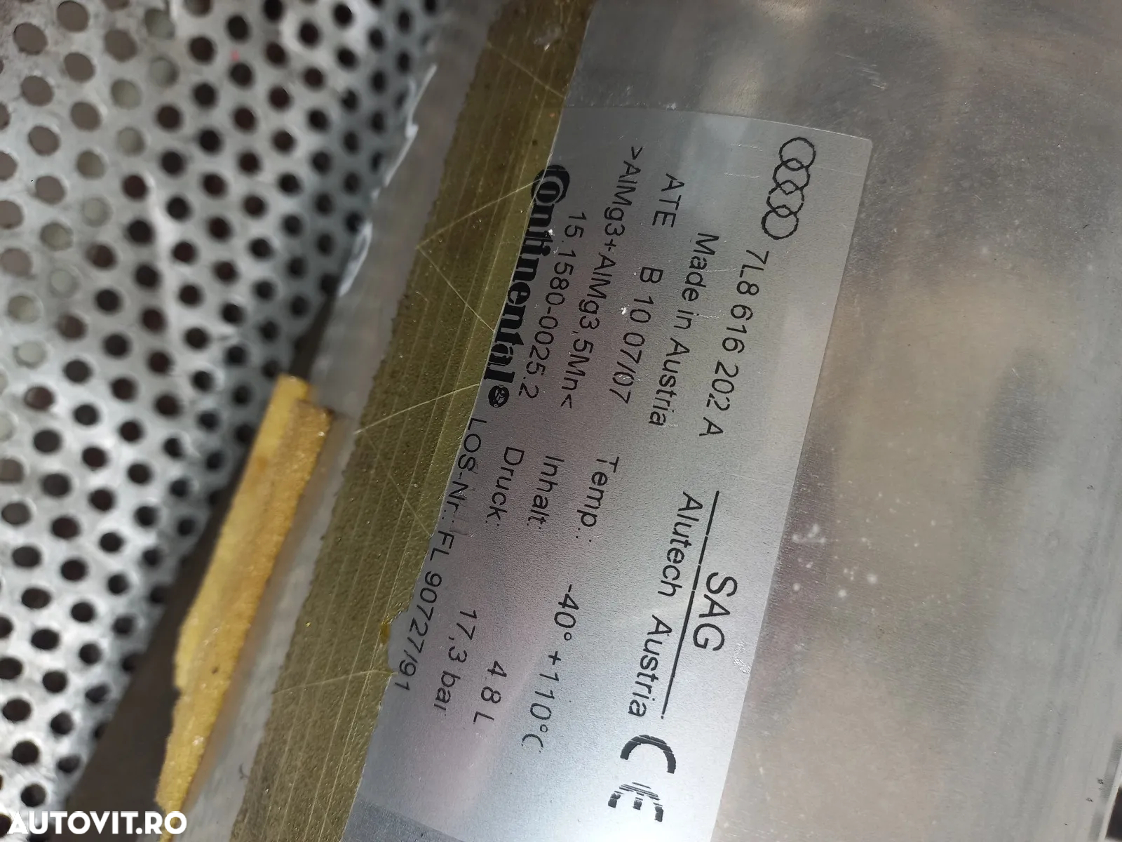 Butelie Rezervor Perne Aer Audi Q7 4L Cod 7LA An 2005-2006-2007-2008-2009-2010-2011-2012-2013-2014 - 5