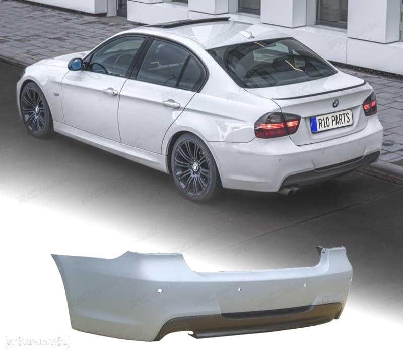 PARA-CHOQUES TRASEIRO BMW E90 LOOK M PDC - 1