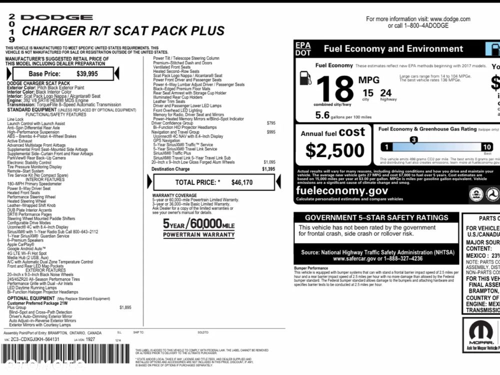 Dodge Charger Automatik R/T Scat Pack - 12