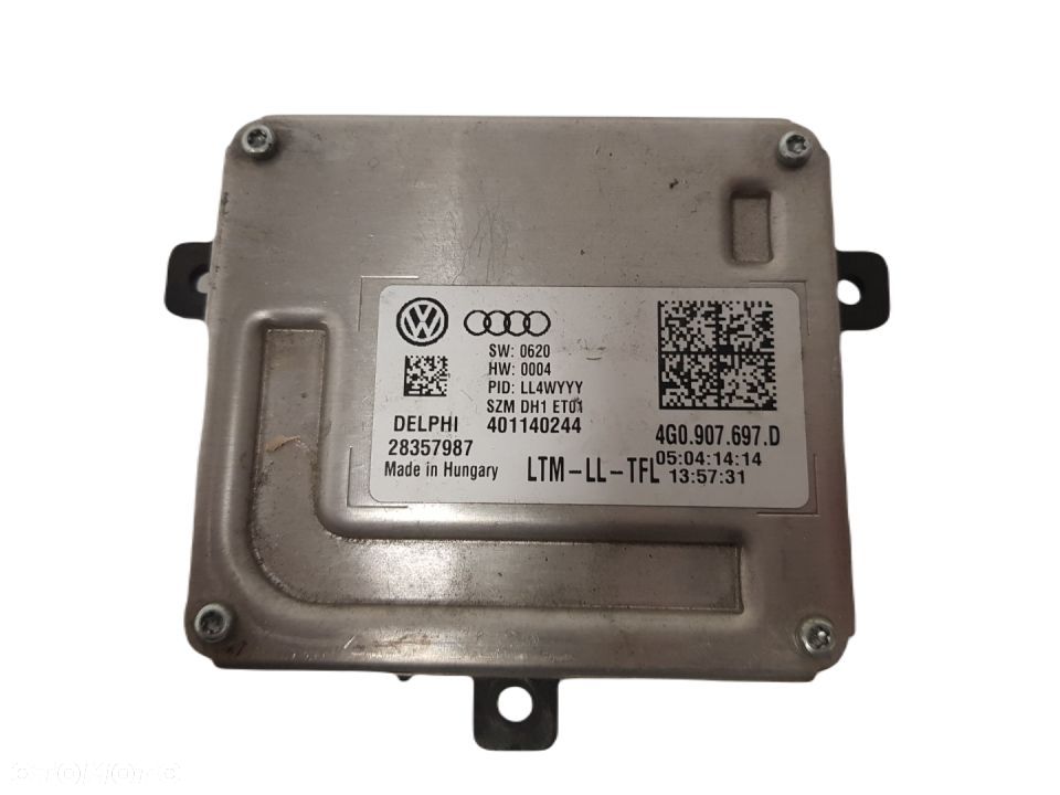 PRZETWORNICA MODUŁ LAMPY XENON LED VW AUDI A4 B8 A6 A3 A1 VW 4G0907697D - 1
