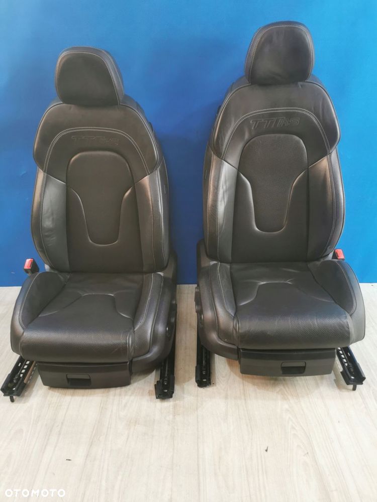 audi tt rs 8j fotele przód kanapa tył skóra komplet - 1