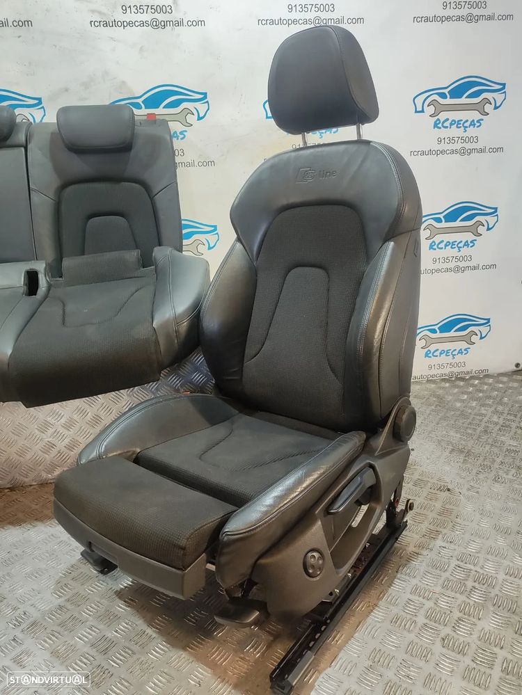 Conjunto Bancos Pele Tecido Audi A5 8T 8TA Sportback S Line S-Line eléctricos - 6