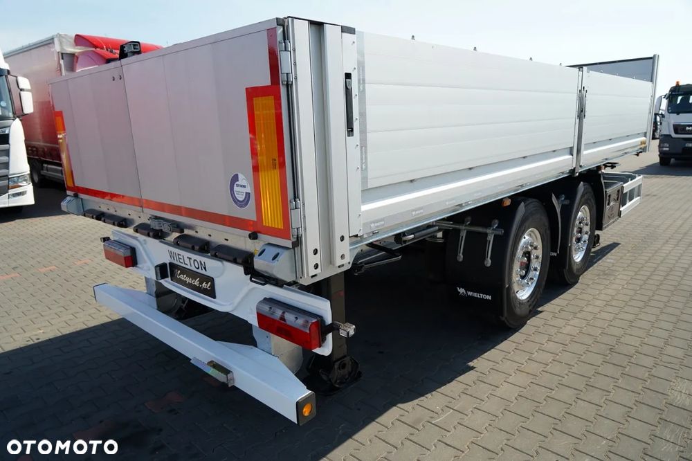 Wielton PRZYCZEPA BURTOWA / DO BUDOWLANKI / NOWA / DOSTĘPNA OD RĘKI / WAGA: 3800 KG / ALUFELGI - 13