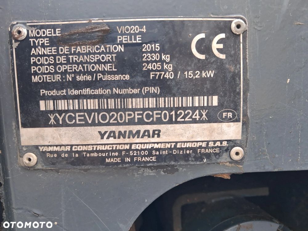 Yanmar ViO 20-4 - 16