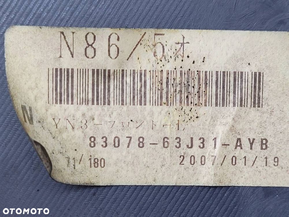 BOCZEK DRZWI PRZÓD LEWY TAPICERKA SUZUKI SWIFT MK6 VI 83721-63J0 5D EU - 9