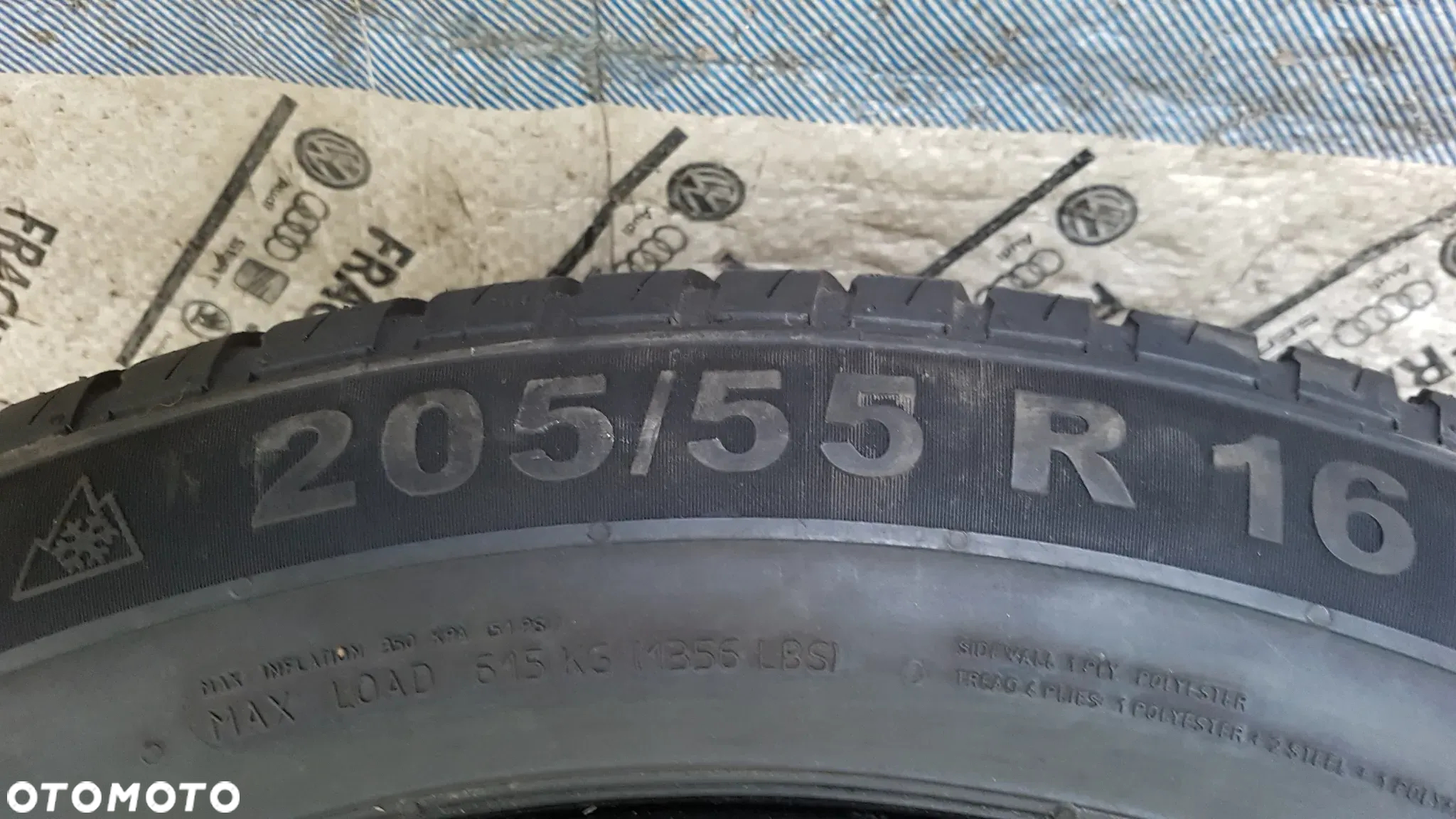 KOŁO ZAPASOWE ZESTAW VW PASSAT B5 B7 B8 TOURAN CADDY AUDI A4 SKODA OCTAVIA 5X112 7JX16 ET45 205/55R16 - 6