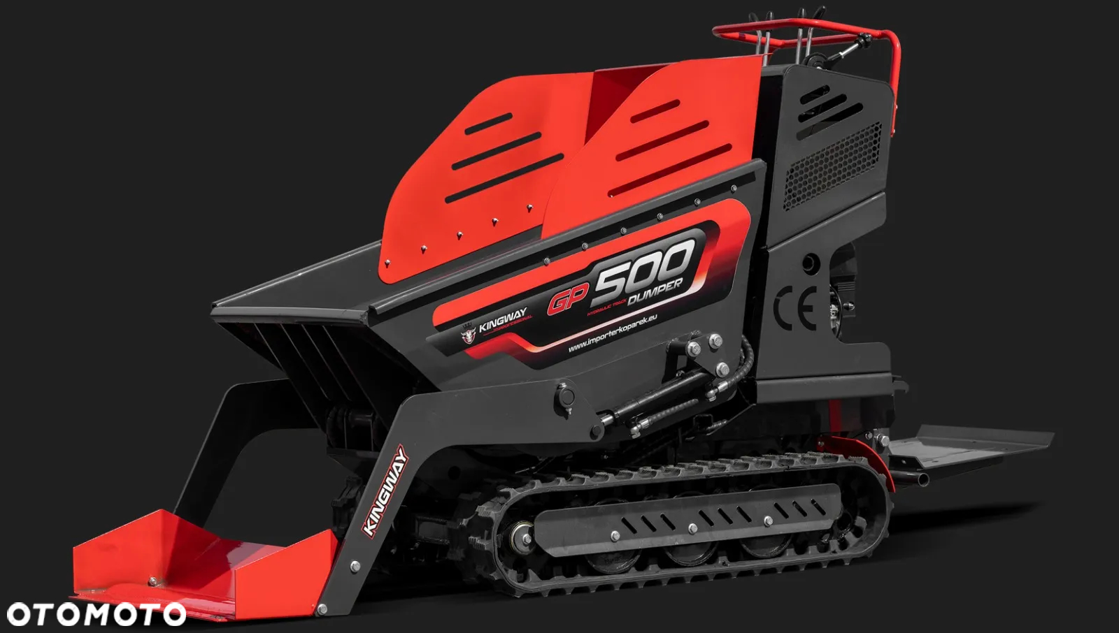 Kingway GP500 Dumper Wozidło taczka Miniwywrotka 500kg na GĄSIENICACH - 25