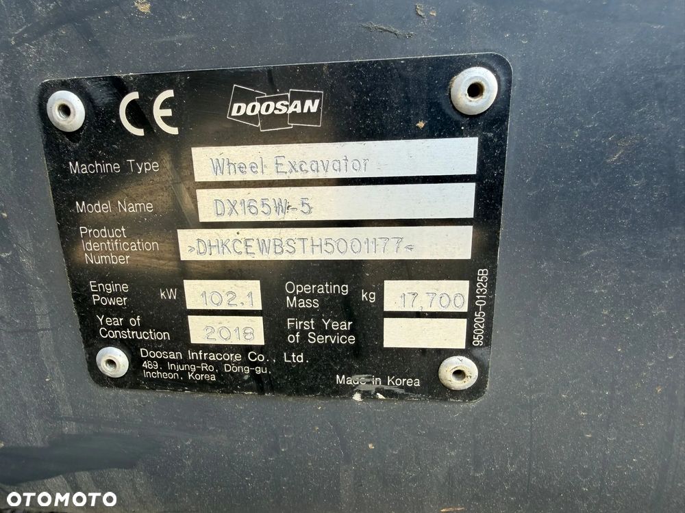 Doosan DX165W-5 - 15