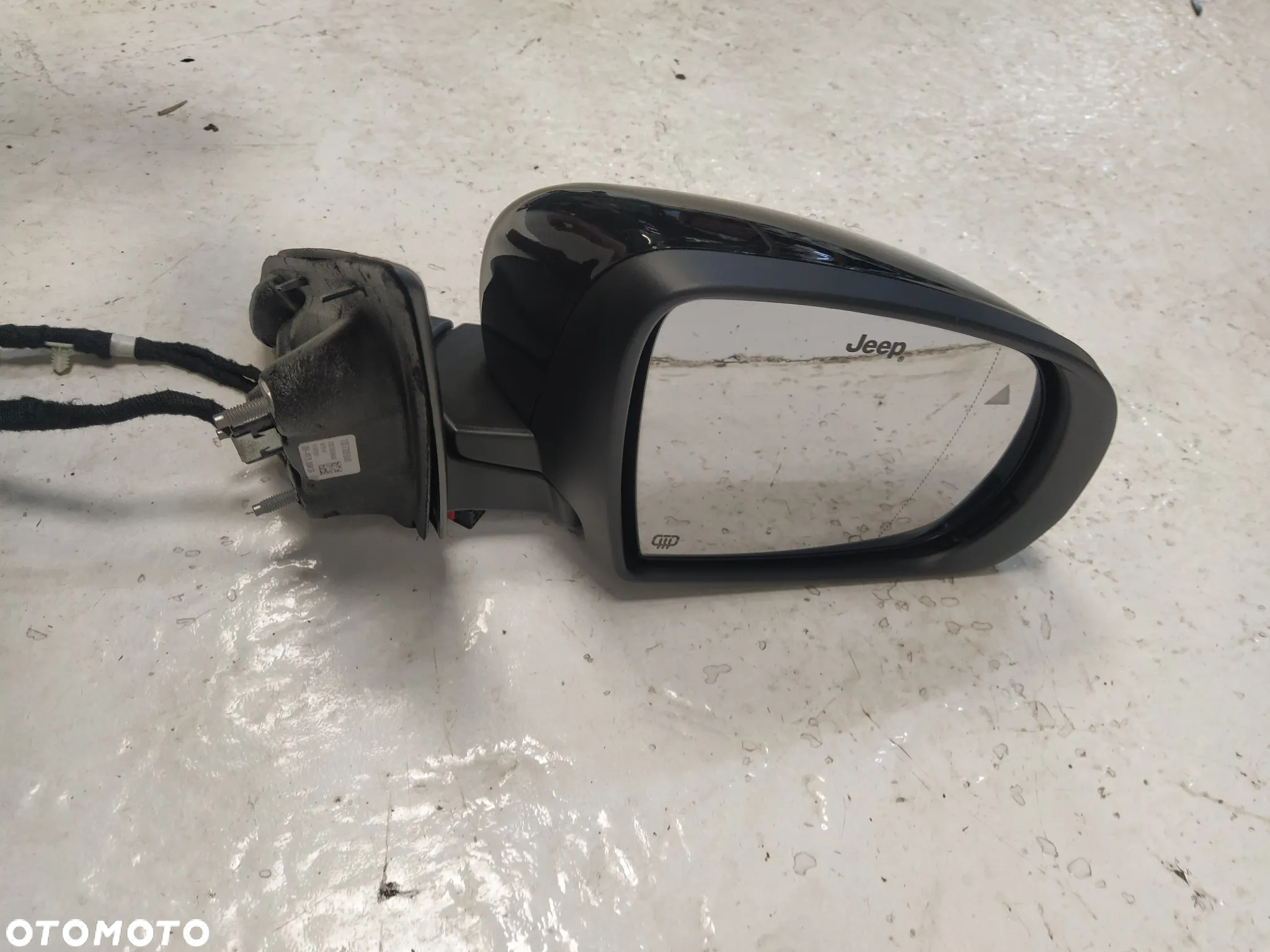 JEEP COMPASS II LIFT LUSTERKO ZEWNĘTRZNE PRAWE ASFERYCZNE PODGRZEWANE CZUJNIK MARTWEGO POLA LAMPKA 7+5 PIN 12 PIN CHROM LISTWA KOMPLETNE ORYGINAŁ - 13