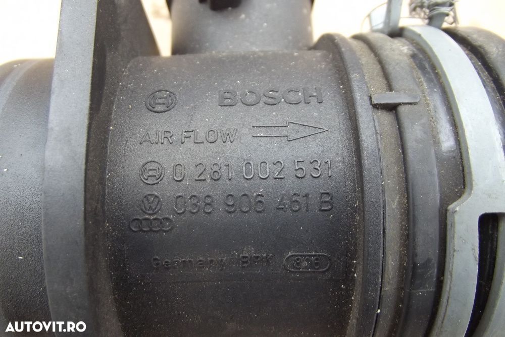Debitmetru aer VW 1.9 Golf 4 Touran Passat Octavia Seat Leon Toledo - 1