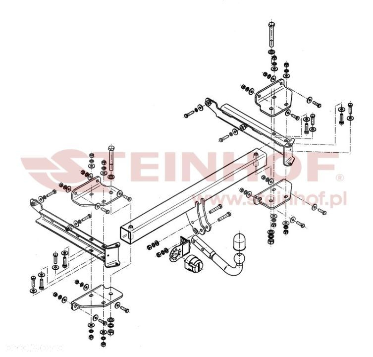Hak holowniczy + MODUŁ 7PIN do Mercedes-Benz ML W164 / W166 od 2005 do 2015 - 2