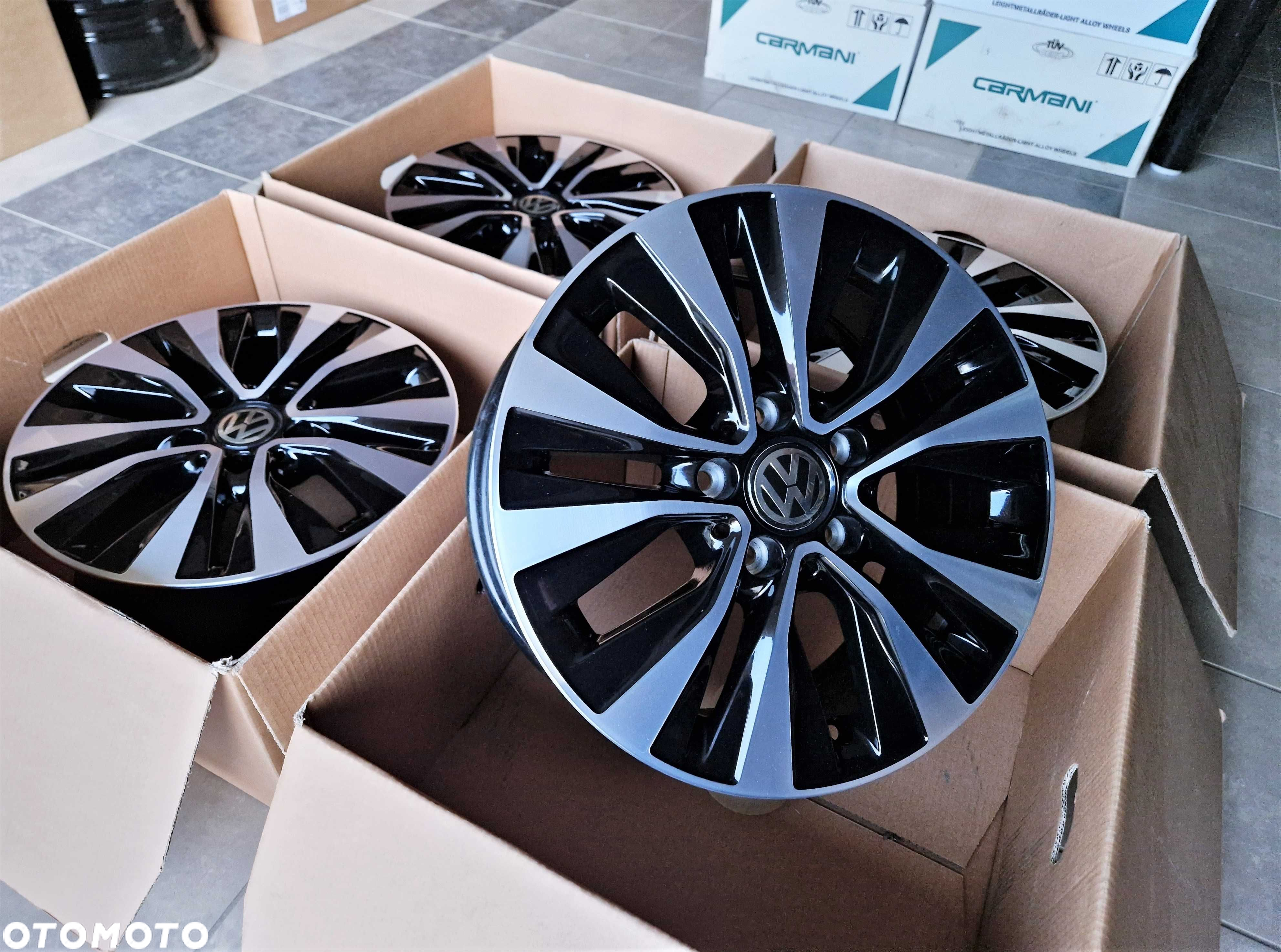 Alufelgi 16 5x112 VW Golf Passat Touran Jetta Caddy Tiguan Czarne 311# - 2
