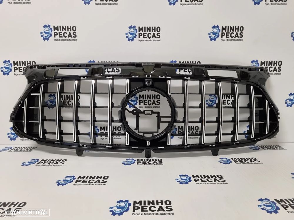 Grelha Frontal Mercedes GLA (H247) GTR Preto Cromado (Versão AMG) - 1