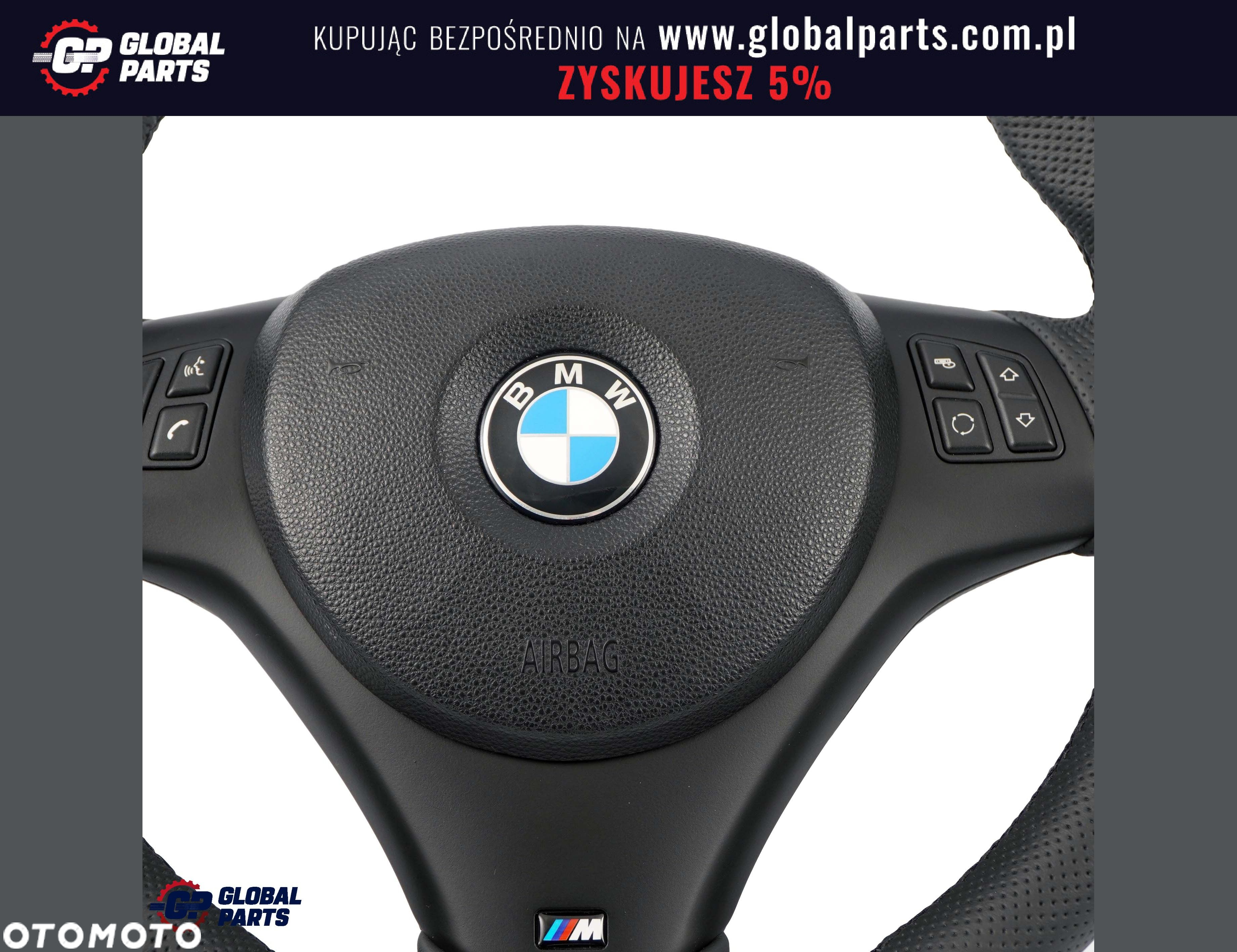 BMW E87 E90 M-Pakiet Kierownica Sport NOWA Skóra - 4
