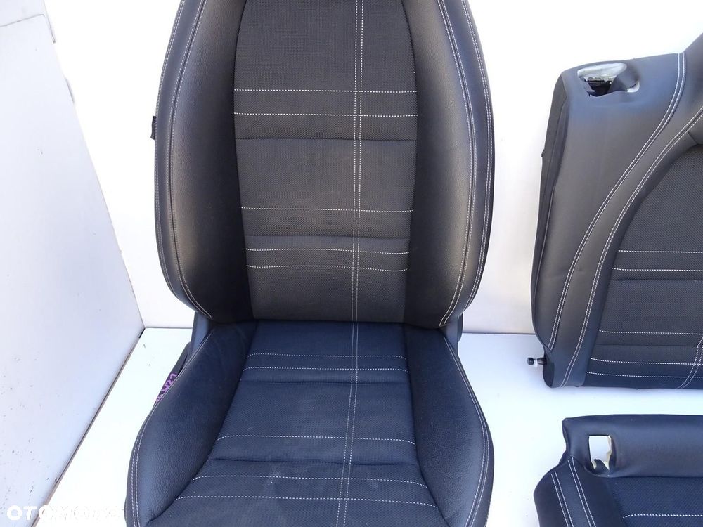 FOTELE FOTEL KANAPA KOMPLET SKÓRA PÓŁSKÓRA MERCEDES A KLASA W176 AMG - 5