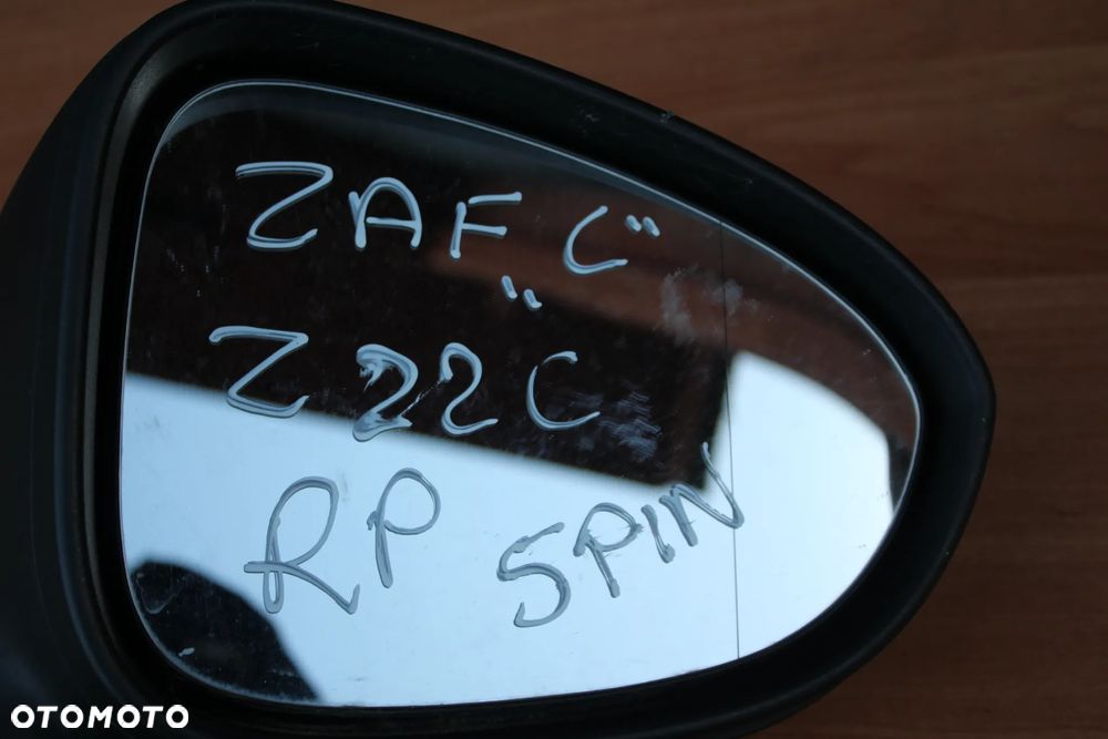 LUSTERKO ZEWNĘTRZNE PRAWE PRAWY PRZÓD OPEL ZAFIRA C Z22C 5 PINÓW UK - 2