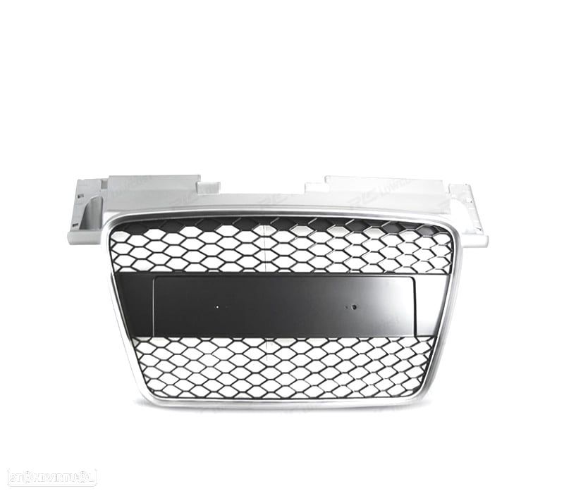GRELHA FRONTAL AUDI TT 06-14 LOOK RS CINZA CLARO - 2