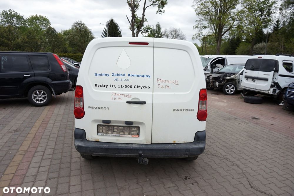PEUGEOT PARTNER III B9 2010 EWPA 1.6 HDI DV6BTED4 75KM 20DP48 BIAŁY na części - 4