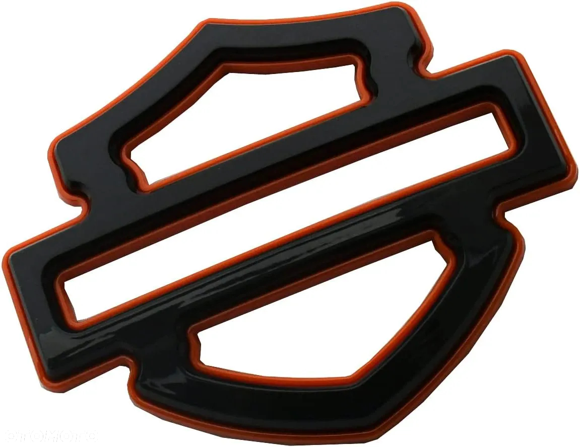 Emblematy Harley Davidson komplet prawy lewy emblemat na bak metalowy pom - 4