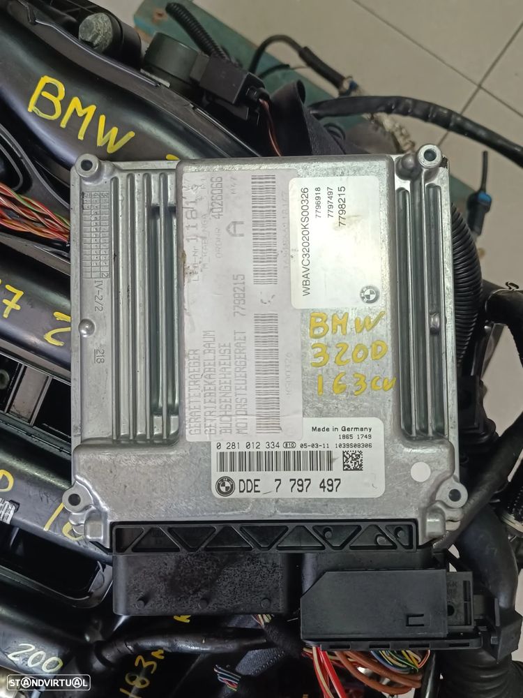 BMW 320D centralina DDE 7 797 497  / 0 281 012 334 E90 163cv - 1