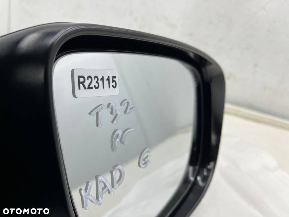 Lusterko Nissan X-Trail III T32 13-21r. prawe składane Z KAMERĄ elektryczne kolor KAD G EU 13 pin - 12