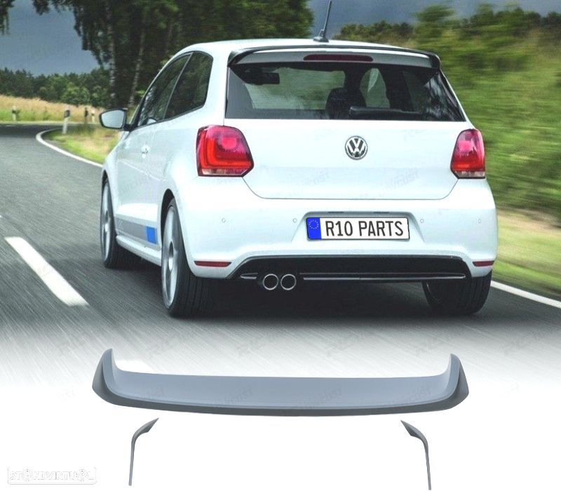 AILERON SPOILER TETO VOLKSWAGEN VW POLO 6R 10-16 LOOK GTI - 1