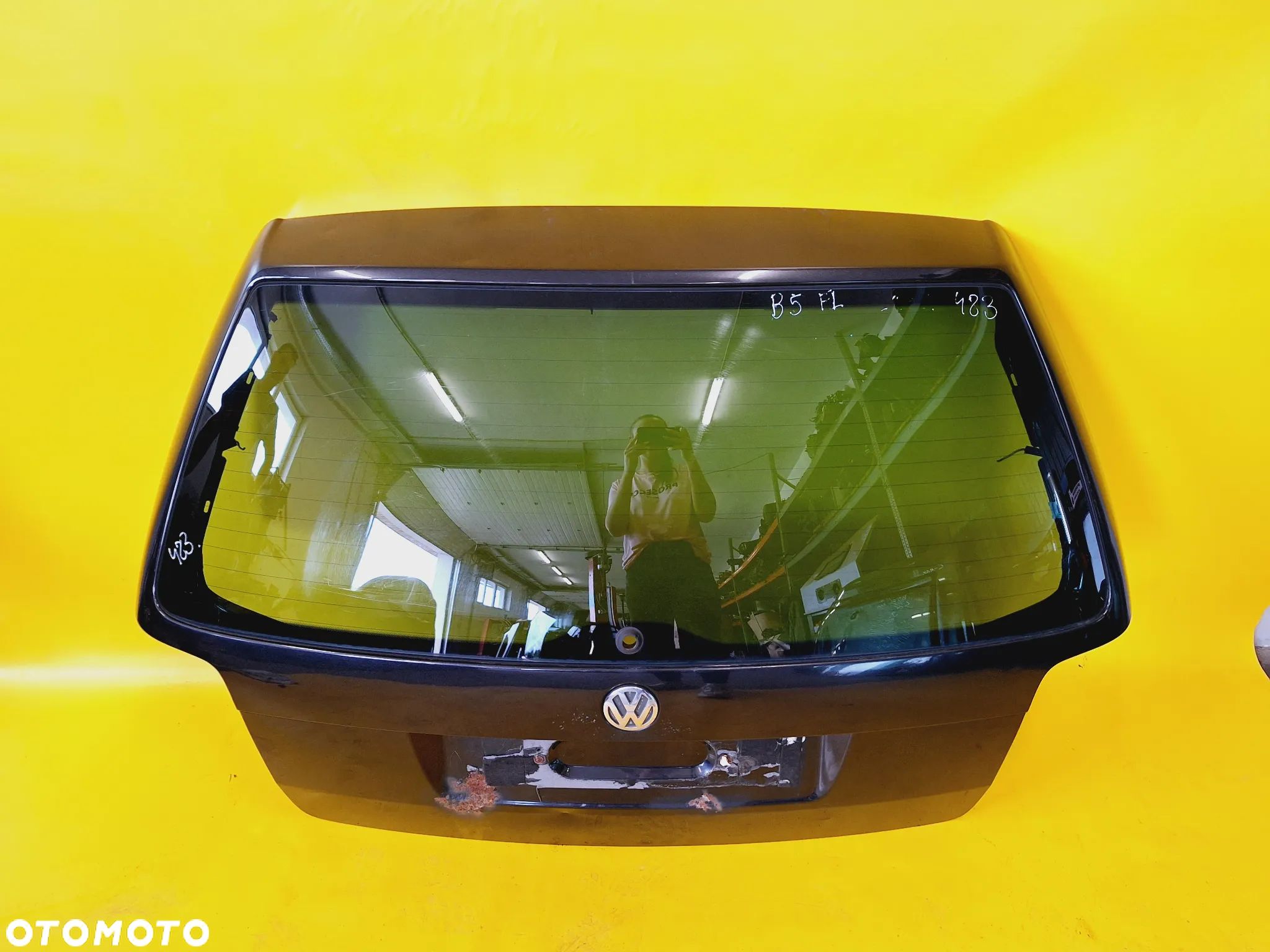 KLAPA SZYBA TYŁ TYLNA POKRYWA BAGAŻNIKA KLAPA SZYBA BAGAŻNIKA TYŁ VW PASSAT B5 KOMBI LIFT FL 00-05 LAK: LC9Z NR458 - 1