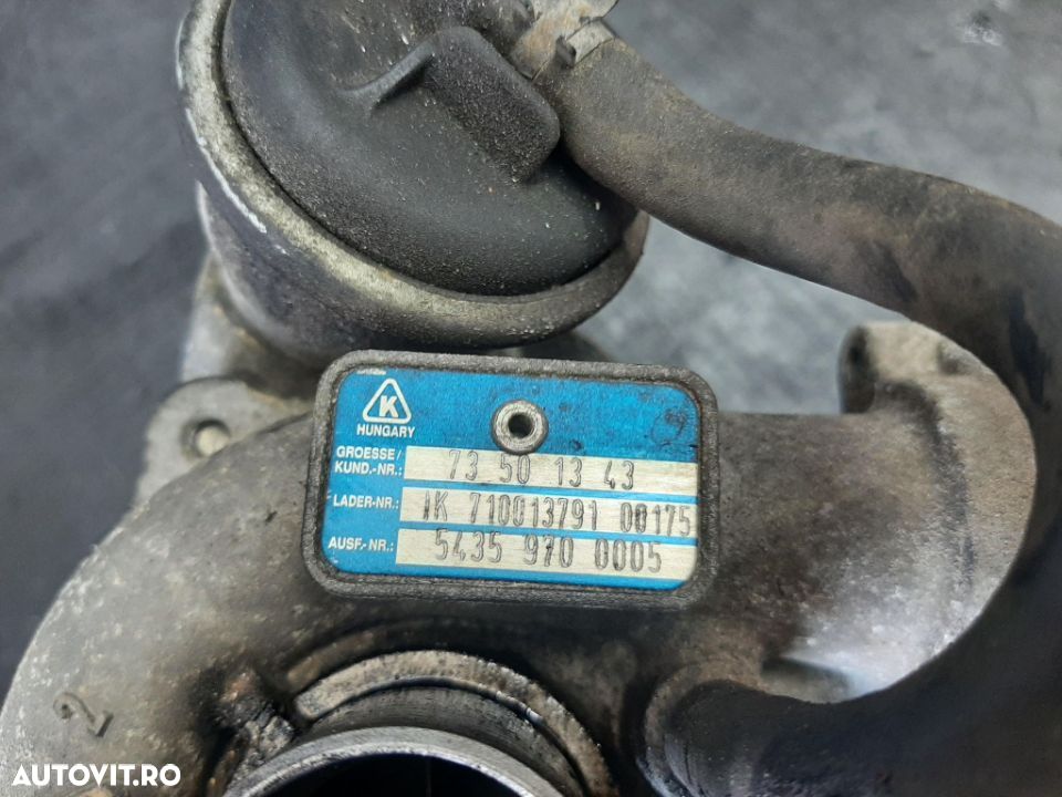 turbina 1.3 d  lancia musa ypsilon fiat doblo fiorino grande punto opel corsa d  54359700005 - 3