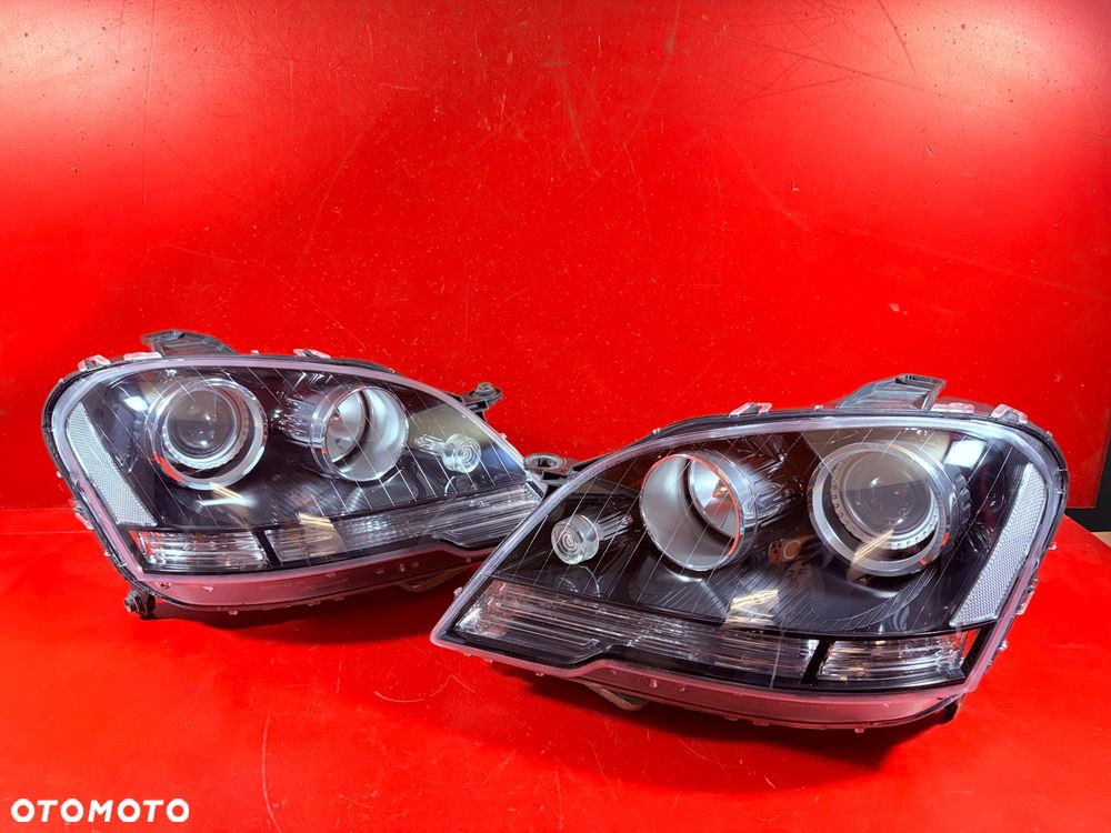 LAMPY MERCEDES ML W164 A164 LIFT AMG BI XENON CZARNE BDB - 1