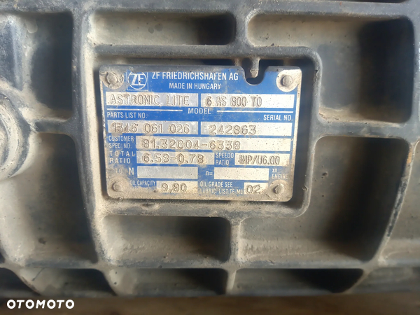 Skrzynia biegów ZF ZF ECOLITE ZF 6AS800 TO