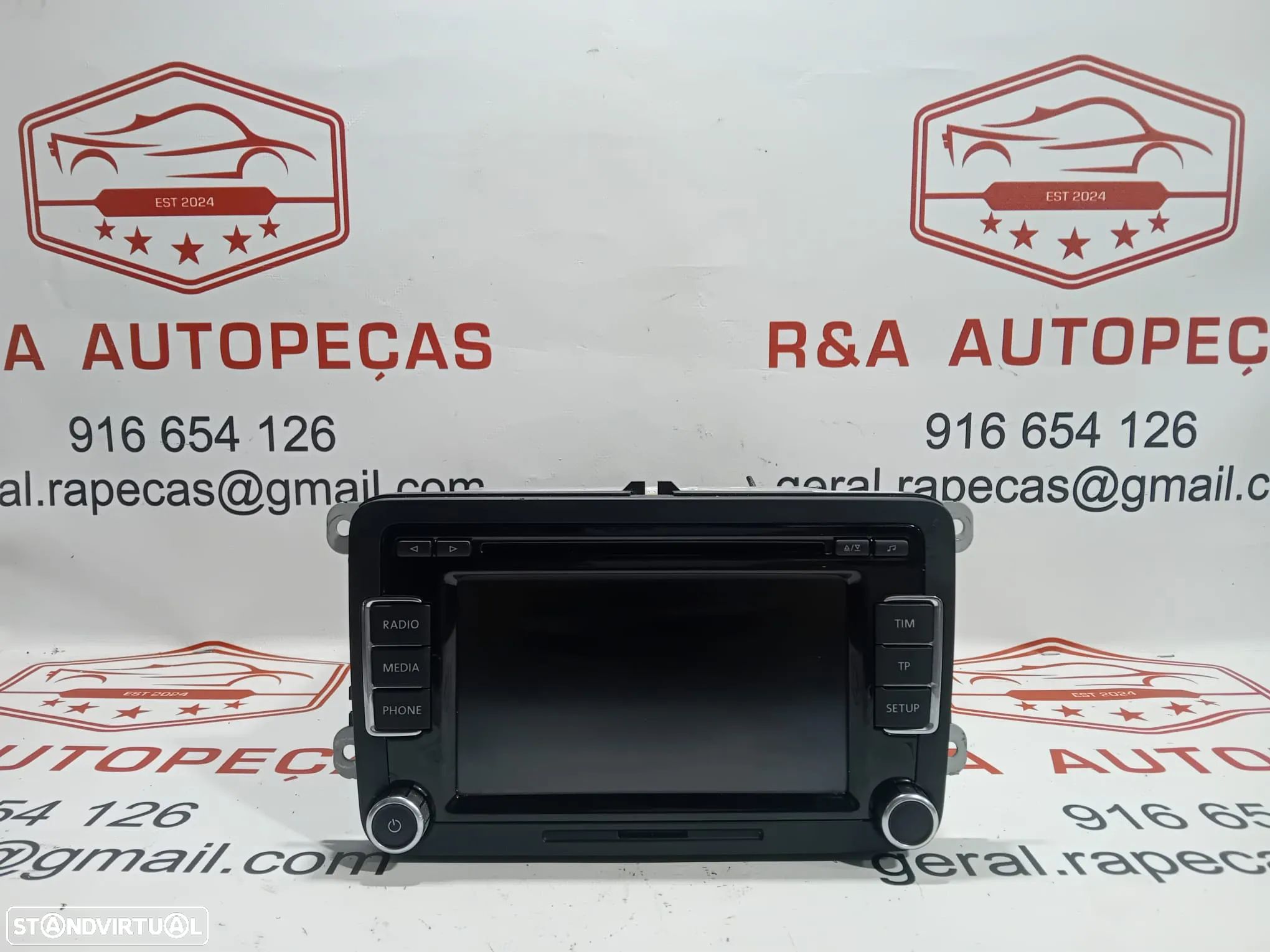 Auto Rádio CD DVD GPS Vw Golf VI Scirocco3 III Ref 8157647239360 Original - 1