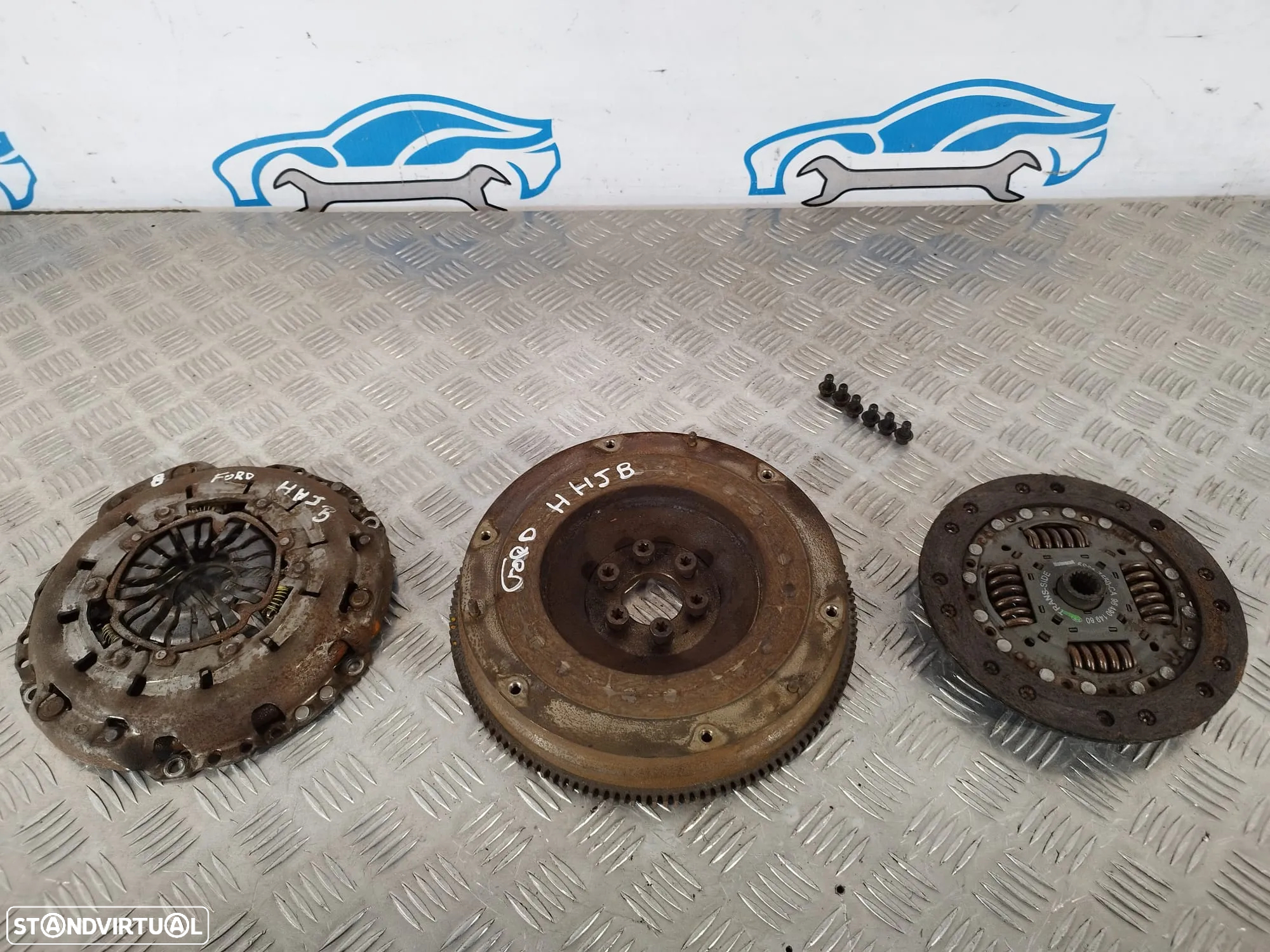 EMBRAIAGEM MONOMASSA FORD FIESTA V 5 MK5 1.6 TDCI 16V 90CV HHJB 5S617550CA 9649014980 9653455980 FUSION FOCUS II 2 MK2 PEUGEOT 307 - 9