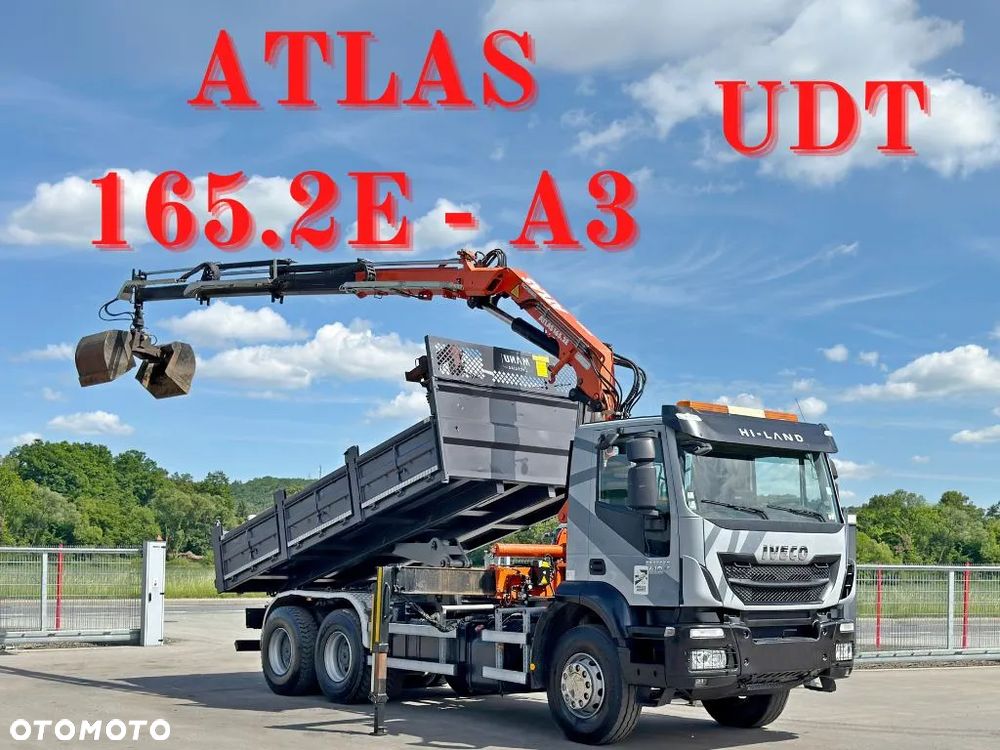 Iveco TRAKKER 410 * WYWROTKA 5,20 m * ATLAS 165.2E-A3 + PILOT / 6x4 - 1