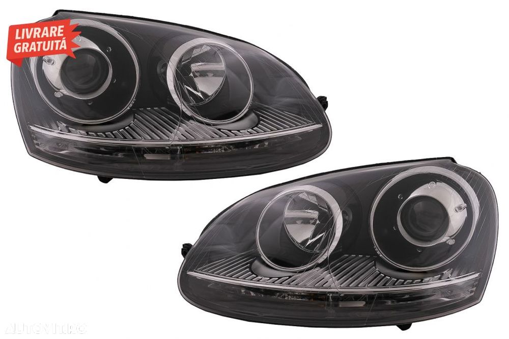 Bara Fata cu Faruri VW Golf 5 V Mk5 (2003-2007) Jetta (2005-2010) GTI Design- livrare gratuita - 2