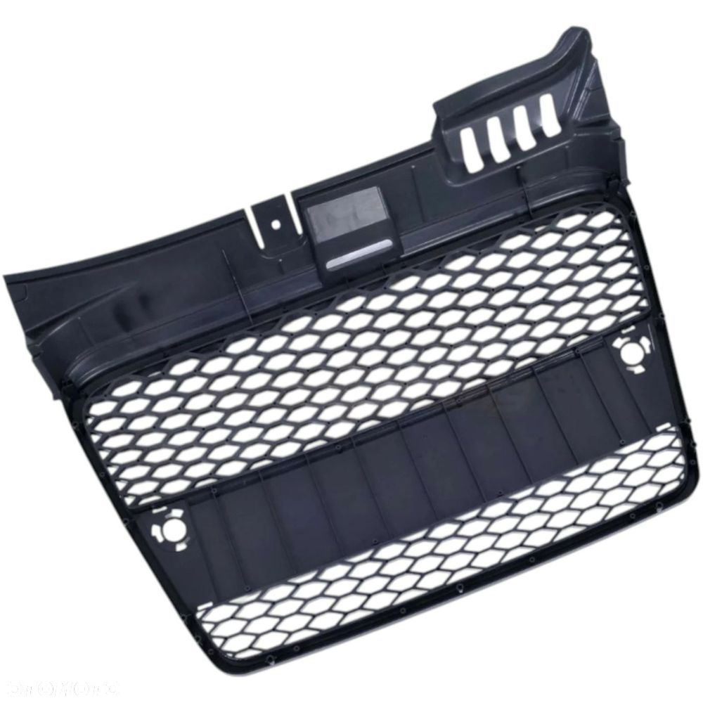 Atrapa zderzaka grill AUDI A4 B7 04-07 plaster miodu CZARNY POŁYSK RS LOOK - 2