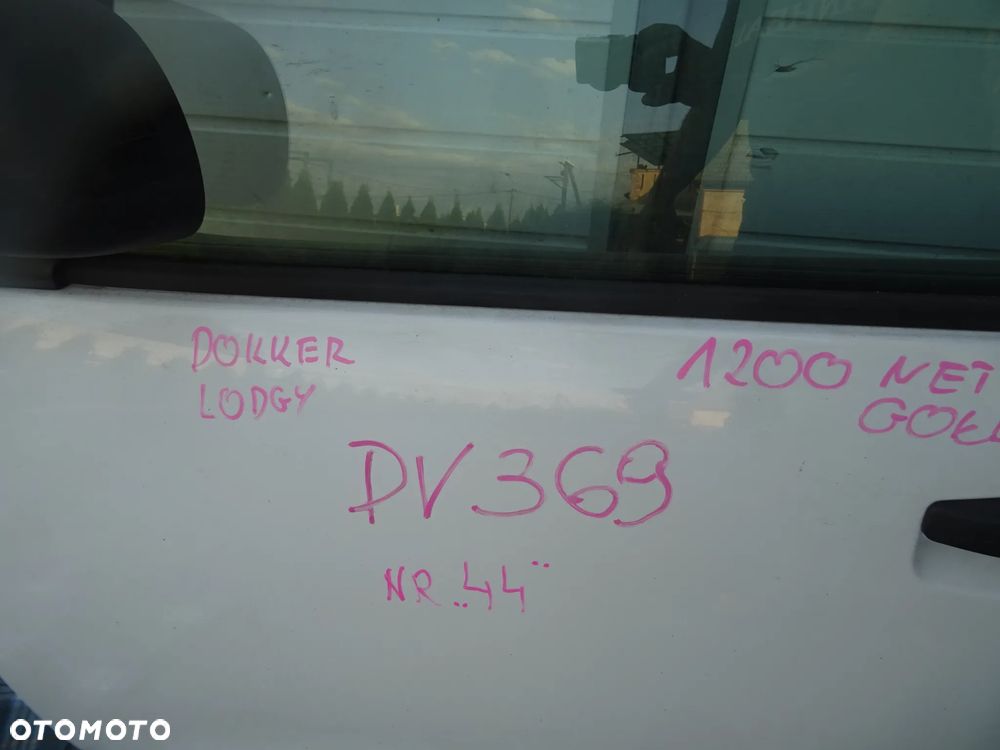 DACIA LODGY DOKKER DV369 DRZWI LEWE PRZEDNIE PRZOD  ROWNIEZ OSPRZET CZESCI ROZNE PYTAC - 5