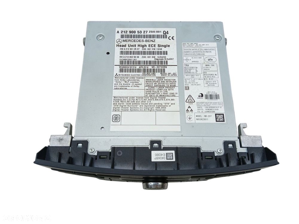 RADIO MERCEDES E W212 LIFT (2012-2016) 2.2 CDI Hybrid 204KM A2129005327 - 4