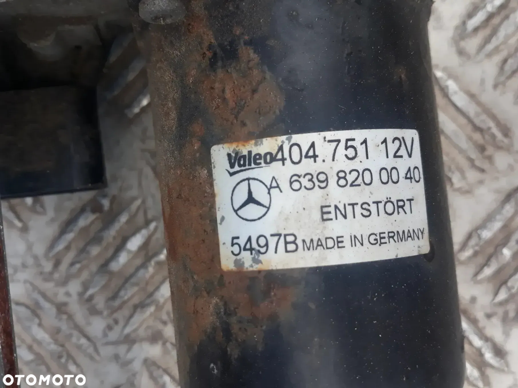 MECHANIZM WYCIERACZEK MERCEDES VITO W639  2,2 CDI  111 CDI 2005r  VALEO  A6398200040 - 2