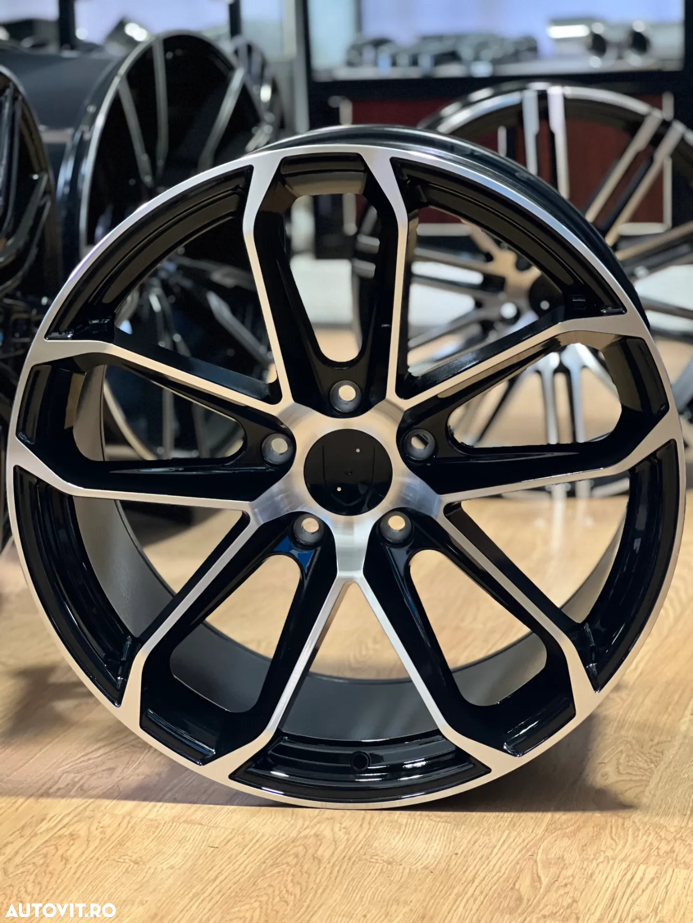 Jante Porsche 21 R21Panamera porsche cayenne negru lucios PORSCHE jante cu anvelope vara/iarna - 4