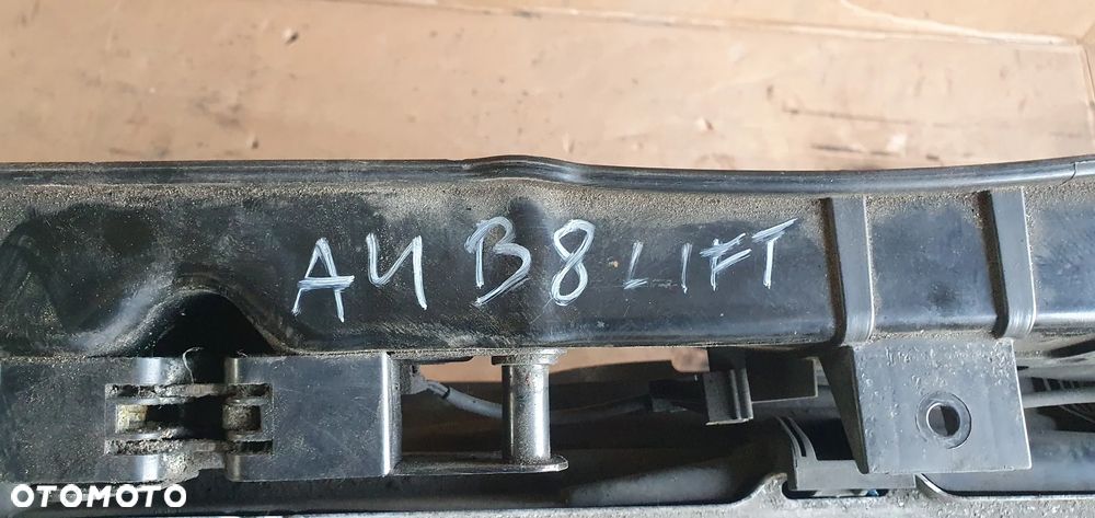 Pas przedni kompletny chłodnice wentylatory belka Audi A4 B8 Lift 2.0 TDI 8K0145805G - 9