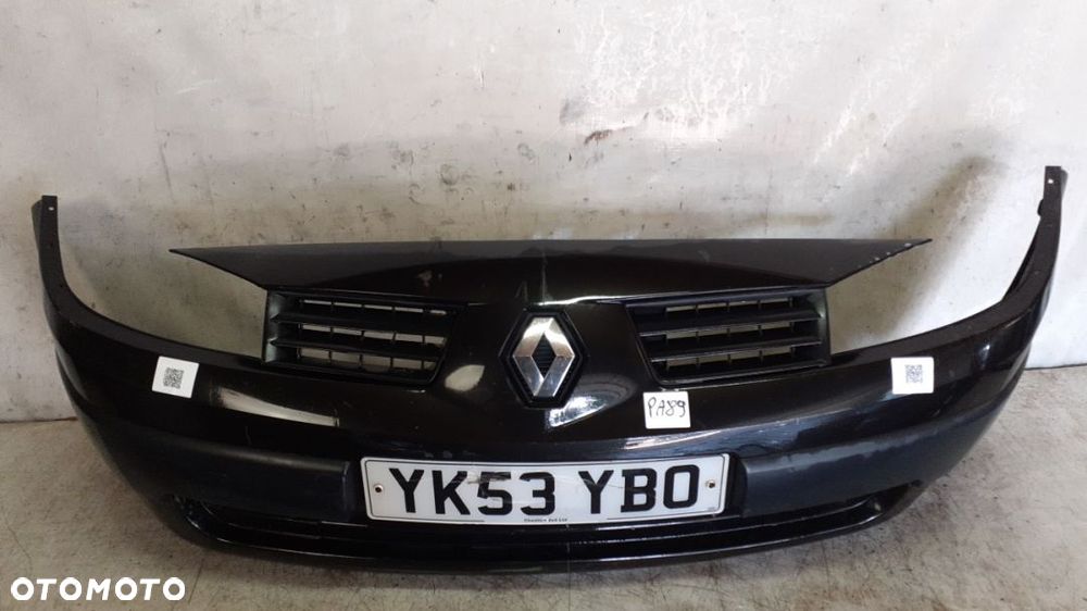 # ZDERZAK PRZÓD PRZEDNI RENAULT MEGANE 2 II CZARNY NV676 HALOGENY - 1