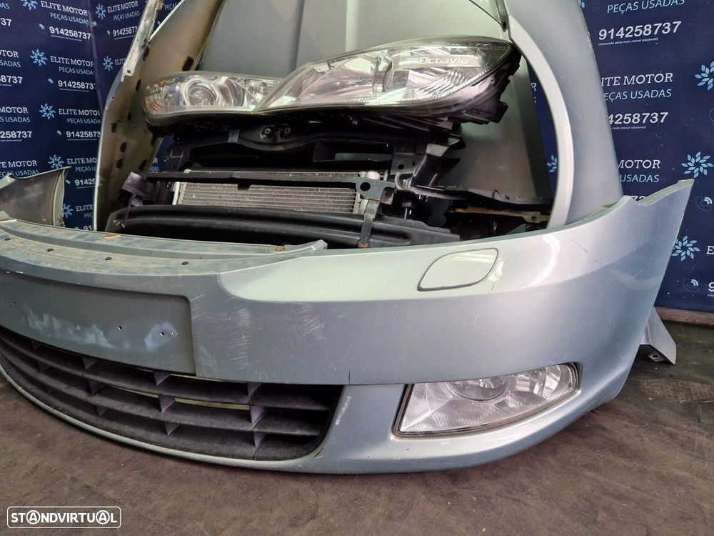 Frente completa usada SKODA OCTAVIA II 2.0 TDI FACELIFT 140CV capot parachoques guardalamas oticas - 4