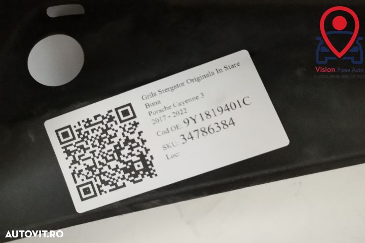 Grila Stergator Originala In Stare Buna Porsche  Cayenne  3 2017 2018 - 7