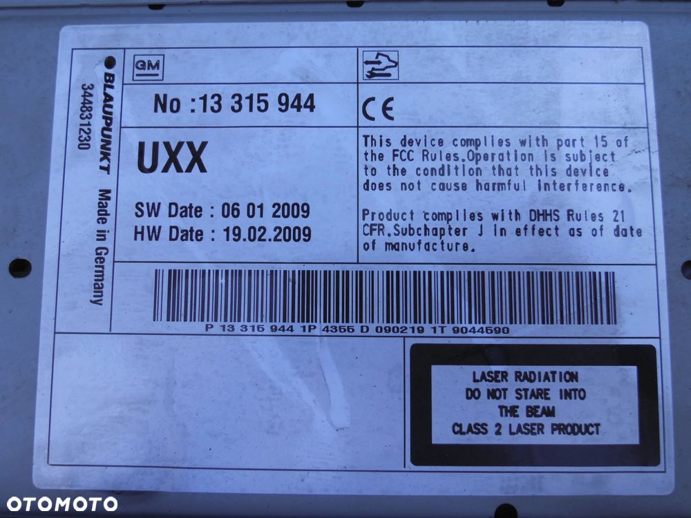 OPEL INSIGNIA A RADIO FABRYCZNE NAWIGACJA CD DVD 13315764 - 6