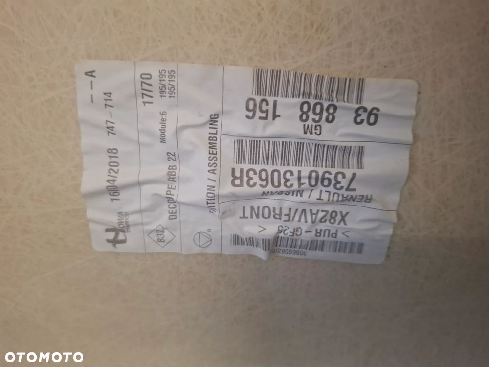 Podsufitka Renault Trafic III 2018 rok - 5